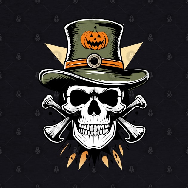 Skull with crossbones Halloween by mirailecs